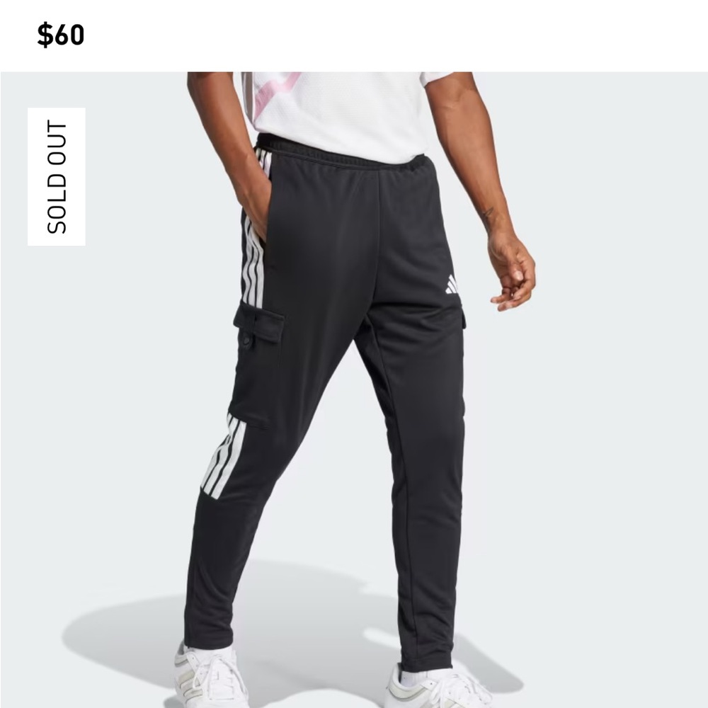 Adidas Football-Inspired Tiro cargo Pants, small, nwt